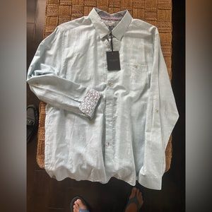 Ted Baker, L/S shirt, brand new….NWT….light green…original price 155